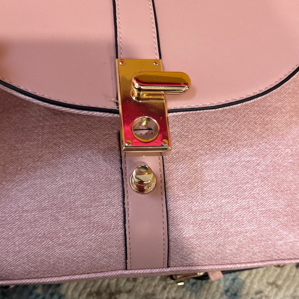 Mkf Collection by Mia K Pink Gold Crossbody Maren Shoulder Bag Purse NWT - Picture 11 of 17